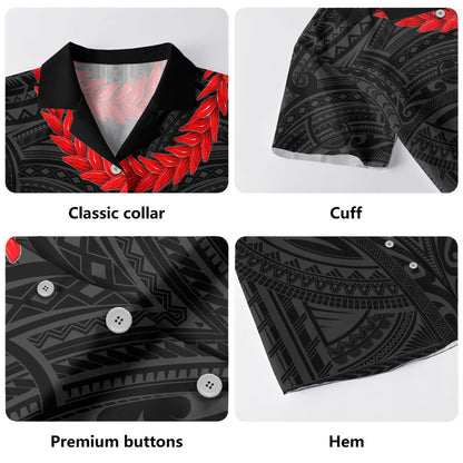 Samoa Hawaiian Shirt Ula Fala Style