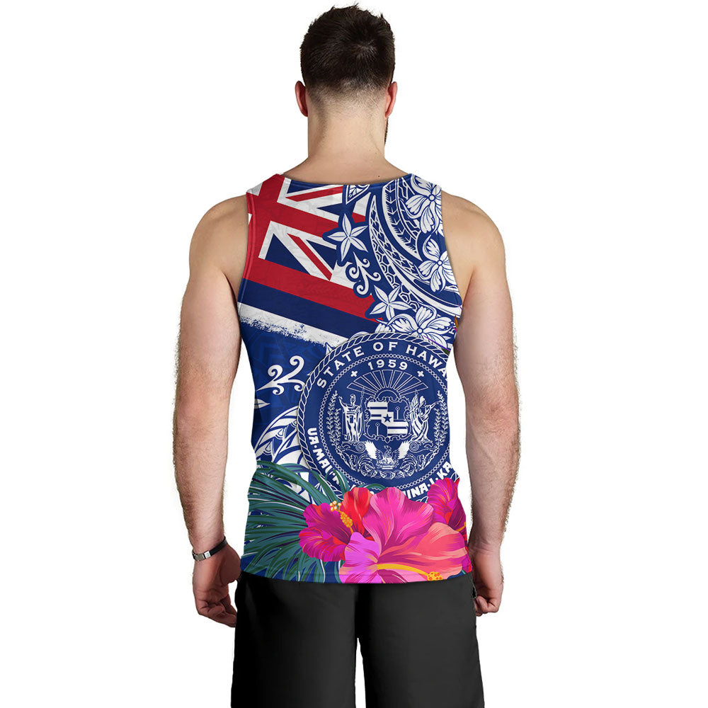 Hawaii Tank Top Flag Tribal Tropical Style