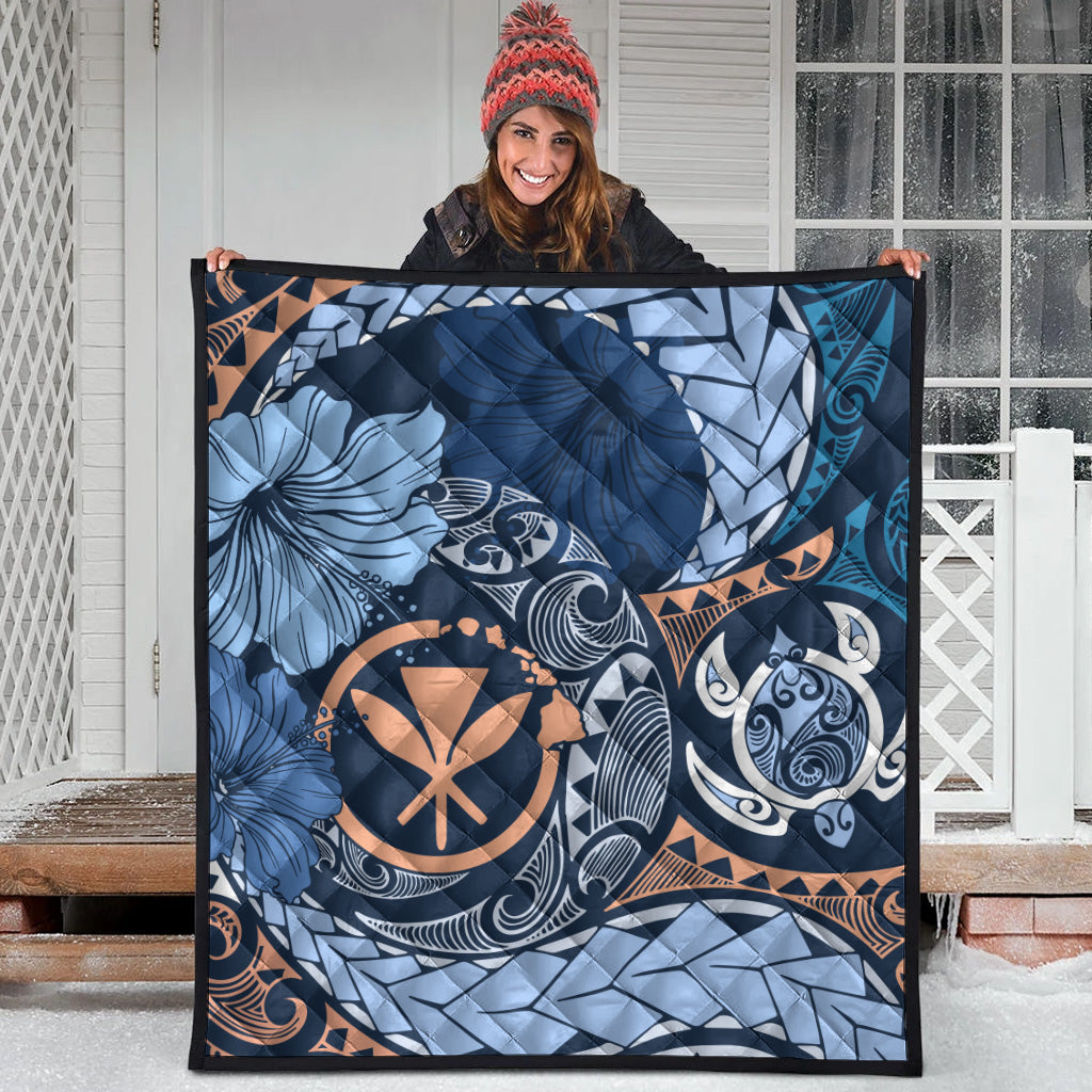 Hawaii Premium Quilt Kanaka Maoli Tribal Pattern