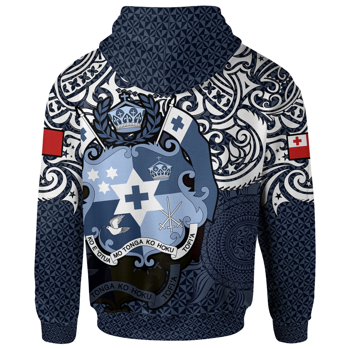 Tonga Polynesian Hoodie - Tongan Pride (Blue)