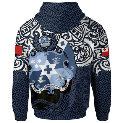 Tonga Polynesian Hoodie - Tongan Pride (Blue)