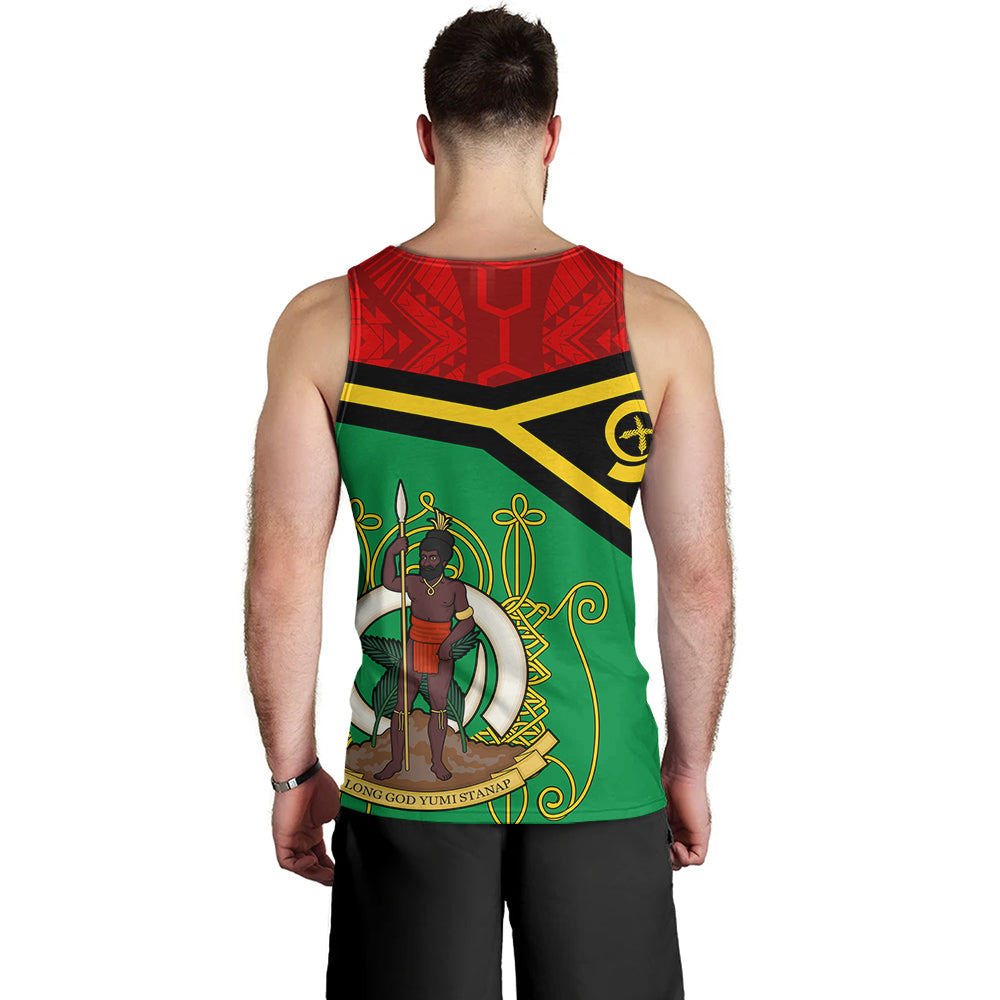 Vanuatu Tank Top Melanesia Flag And Coat Of Arms