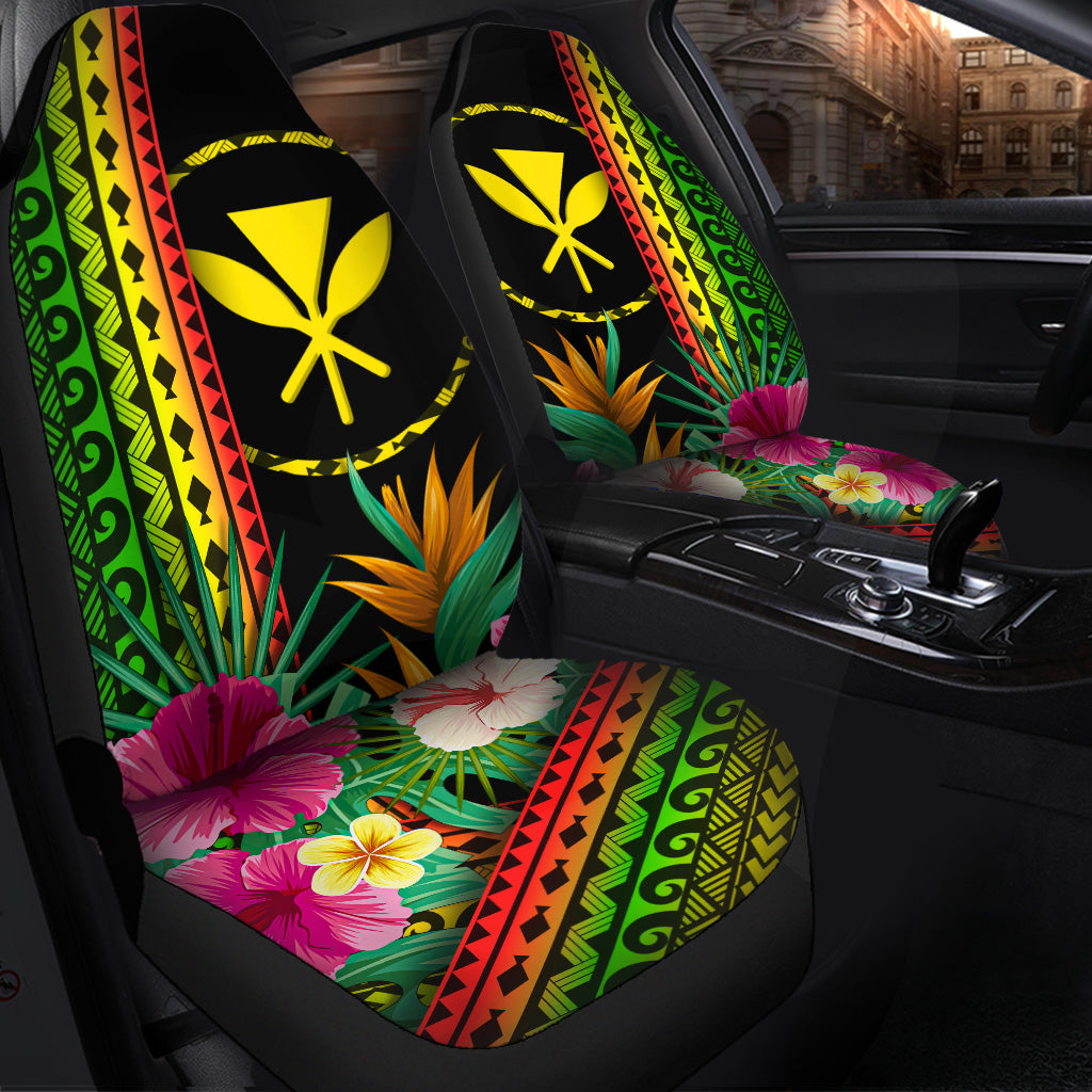 Hawaii Car Seat Covers Kanaka Maoli Polynesian Pattern