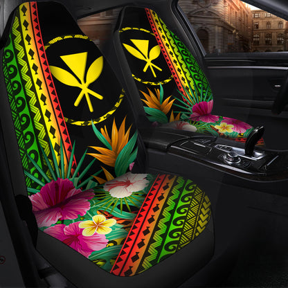 Hawaii Car Seat Covers Kanaka Maoli Polynesian Pattern