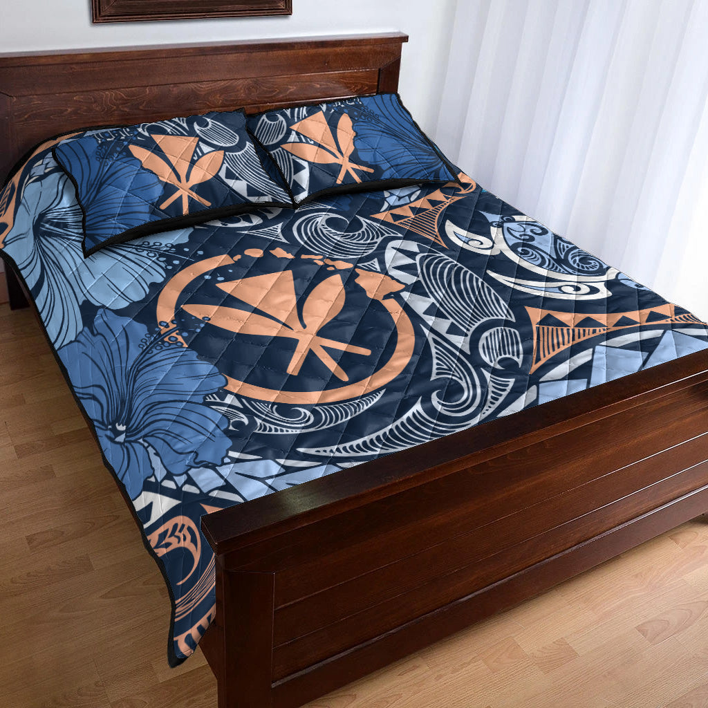 Hawaii Quilt Bed Set Kanaka Maoli Tribal Pattern