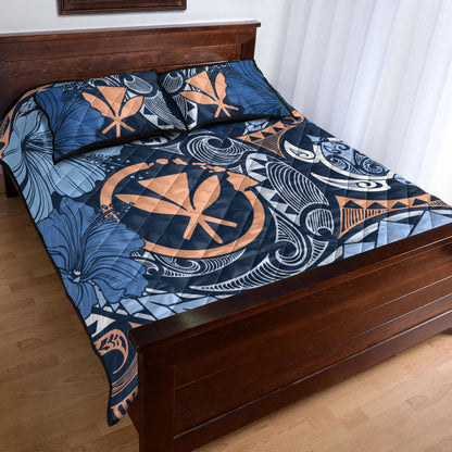Hawaii Quilt Bed Set Kanaka Maoli Tribal Pattern