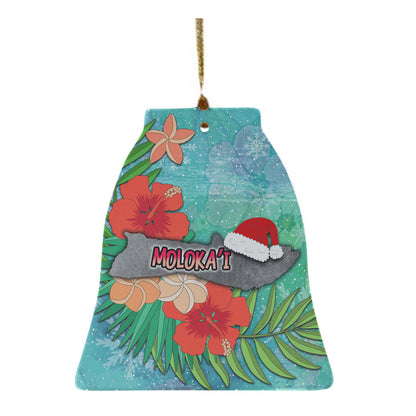 Hawaii Ceramic Ornament Christmas MolokaÊ»i Islands