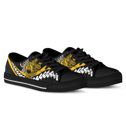 Hawaii Custom Low Top Shoes - Nanakuli High School Polynesian Tribal Pattern