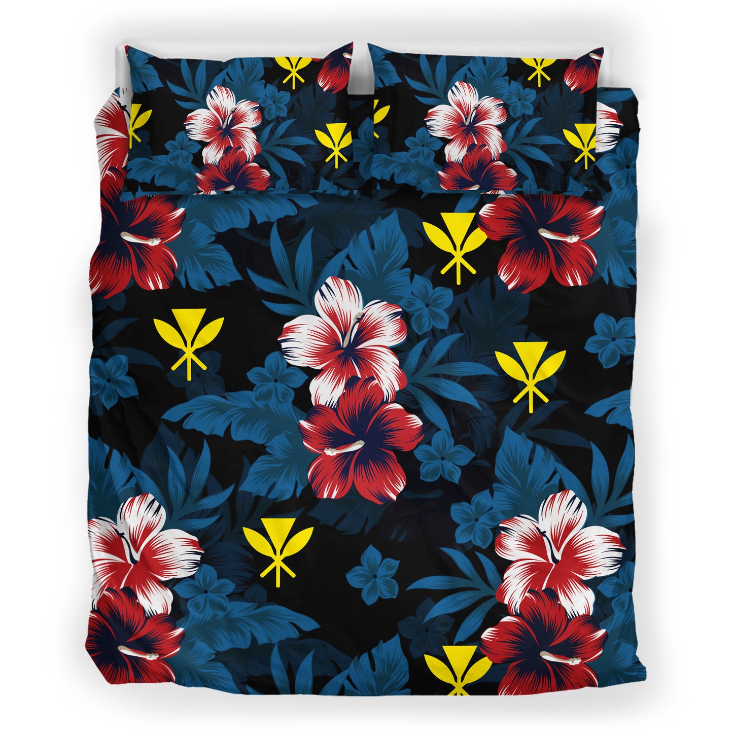 Hawaii Bedding Set Kanaka Islands Pattern Floral