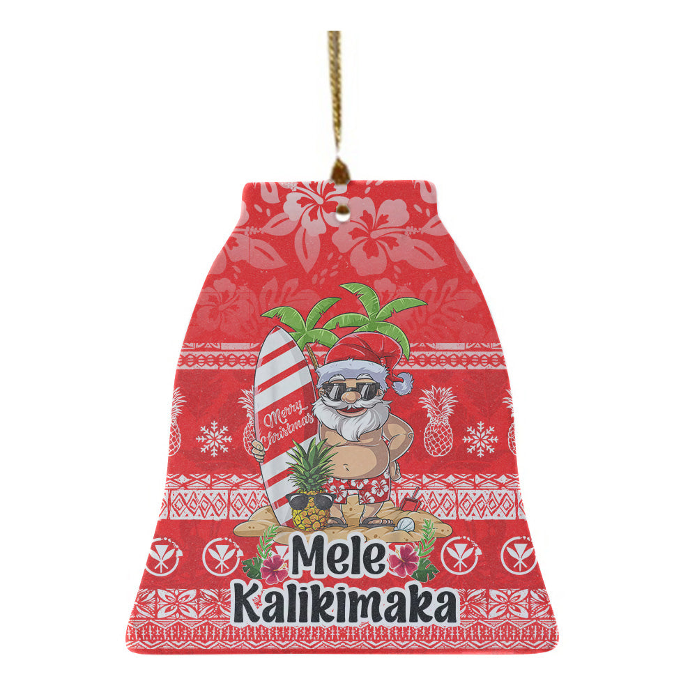 Hawaii Ceramic Ornament  Mele Kalikimaka Merry Christmas Tree Pineapple Tropical