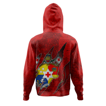 Tonga Hoodie Coat Of Amrs Scratches Cracks Style