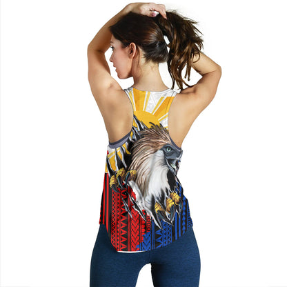 Philippines Filipinos Women Tank Eagle Claws Scratching Grunge Style