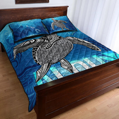Hawaii Quilt Bed Set Aloha Turtle Ocean Style