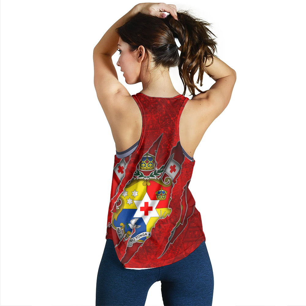 Tonga Women Tank Coat Of Amrs Scratches Cracks Style