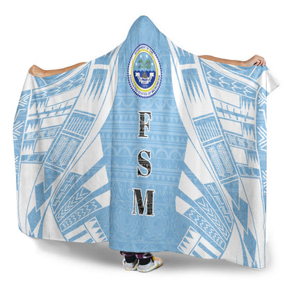 Federated States of Micronesia Hooded Blanket - Polynesian Tattoo Flag
