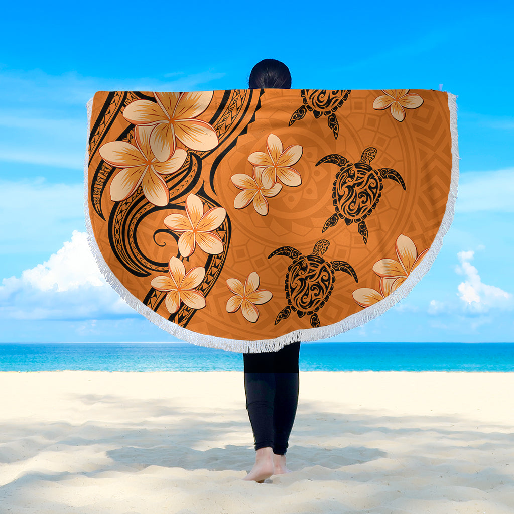 Hawaii Beach Blanket Tribal Tattoo Polynesia Plumeria Flower