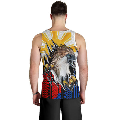 Philippines Filipinos Tank Top Eagle Claws Scratching Grunge Style