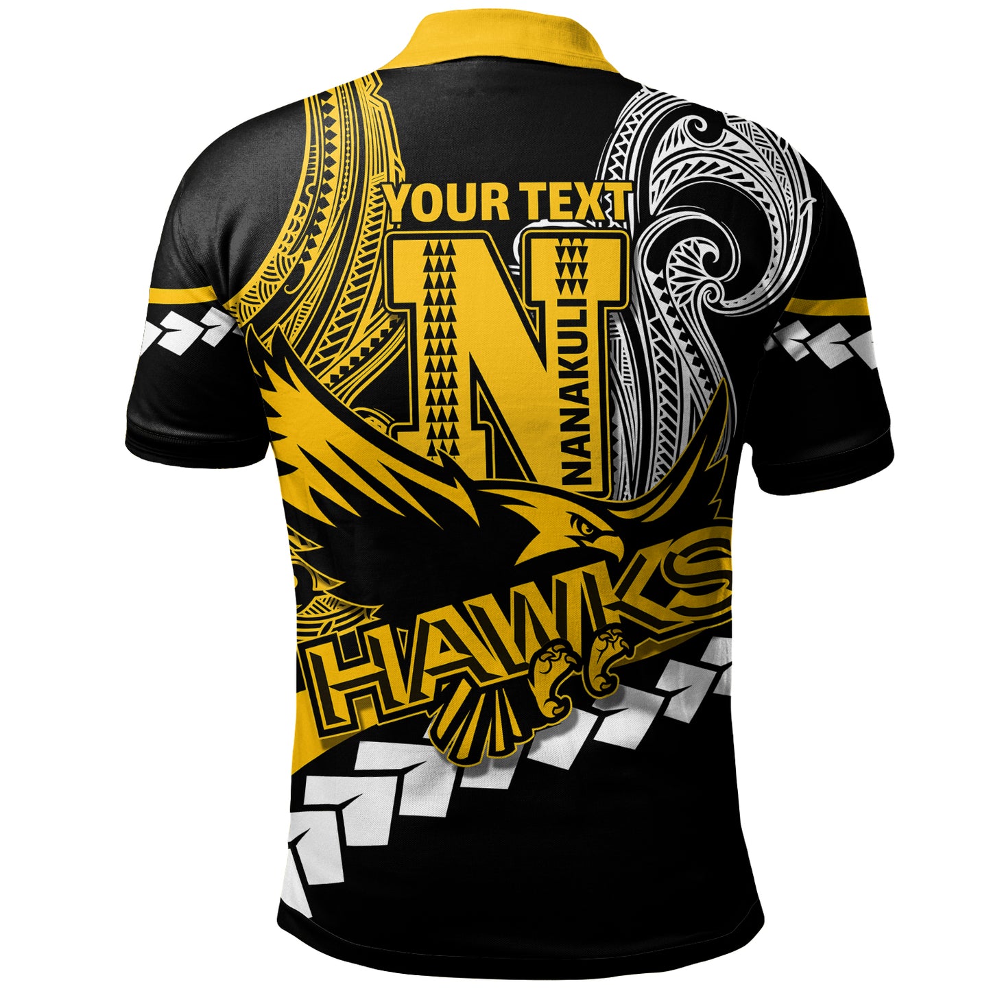 Hawaii Custom Personalised Polo Shirt - Nanakuli High School Polynesian Tribal Pattern