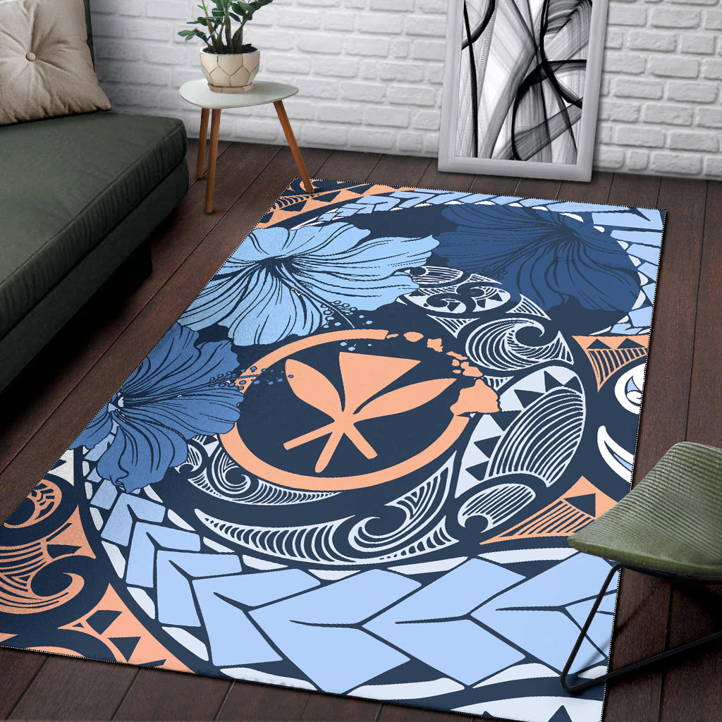 Hawaii Area Rug Kanaka Maoli Tribal Pattern