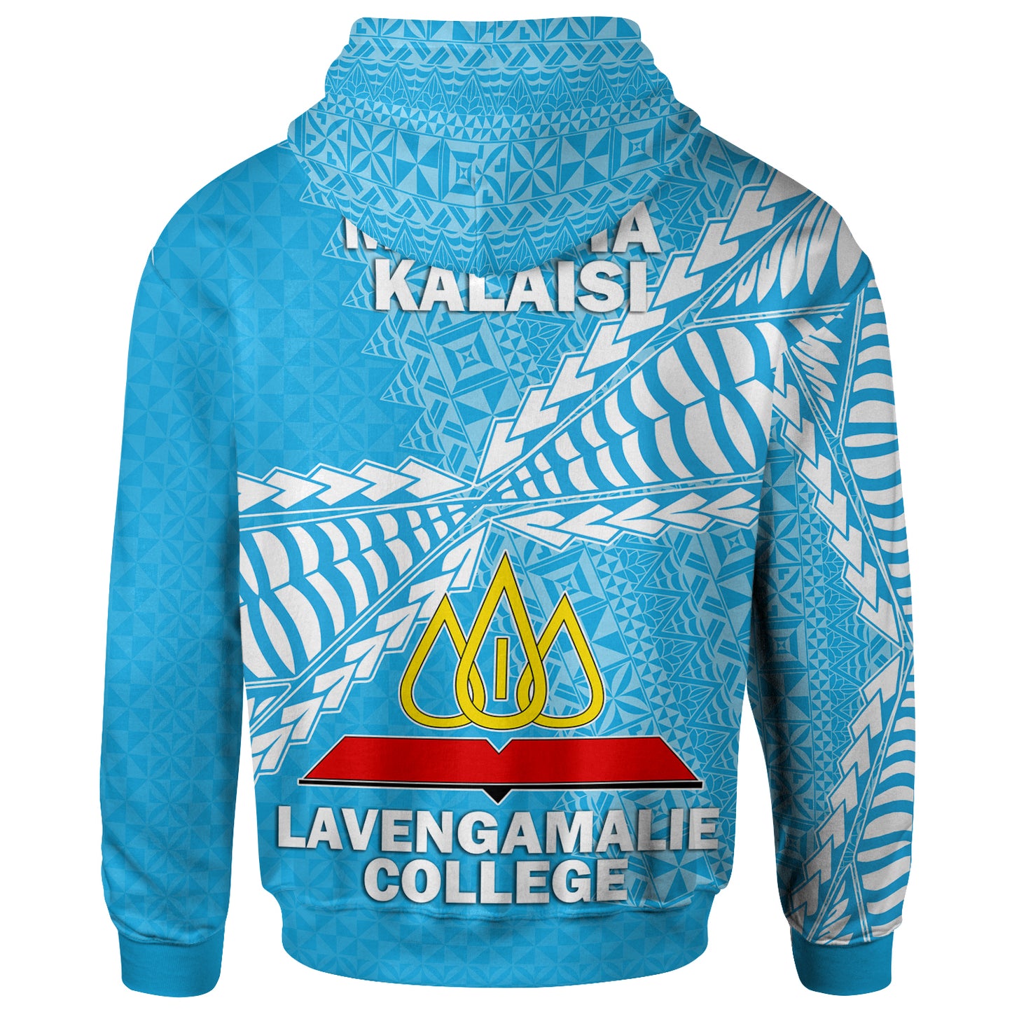 Tonga Custom Personalised Hoodie - Lavengamalie College Tongan Pattern