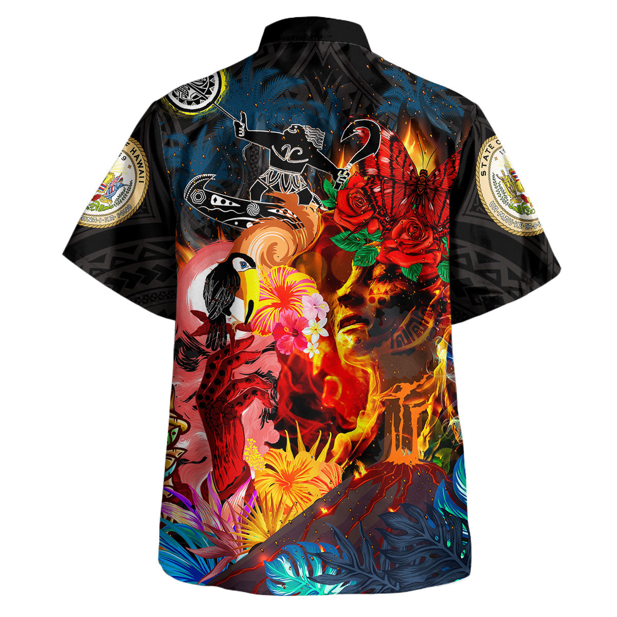 Hawaii Short Sleeve Shirt - Custom Maui And Pele Create Hawai'i
