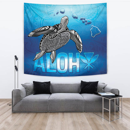 Hawaii Tapestry Aloha Turtle Ocean Style