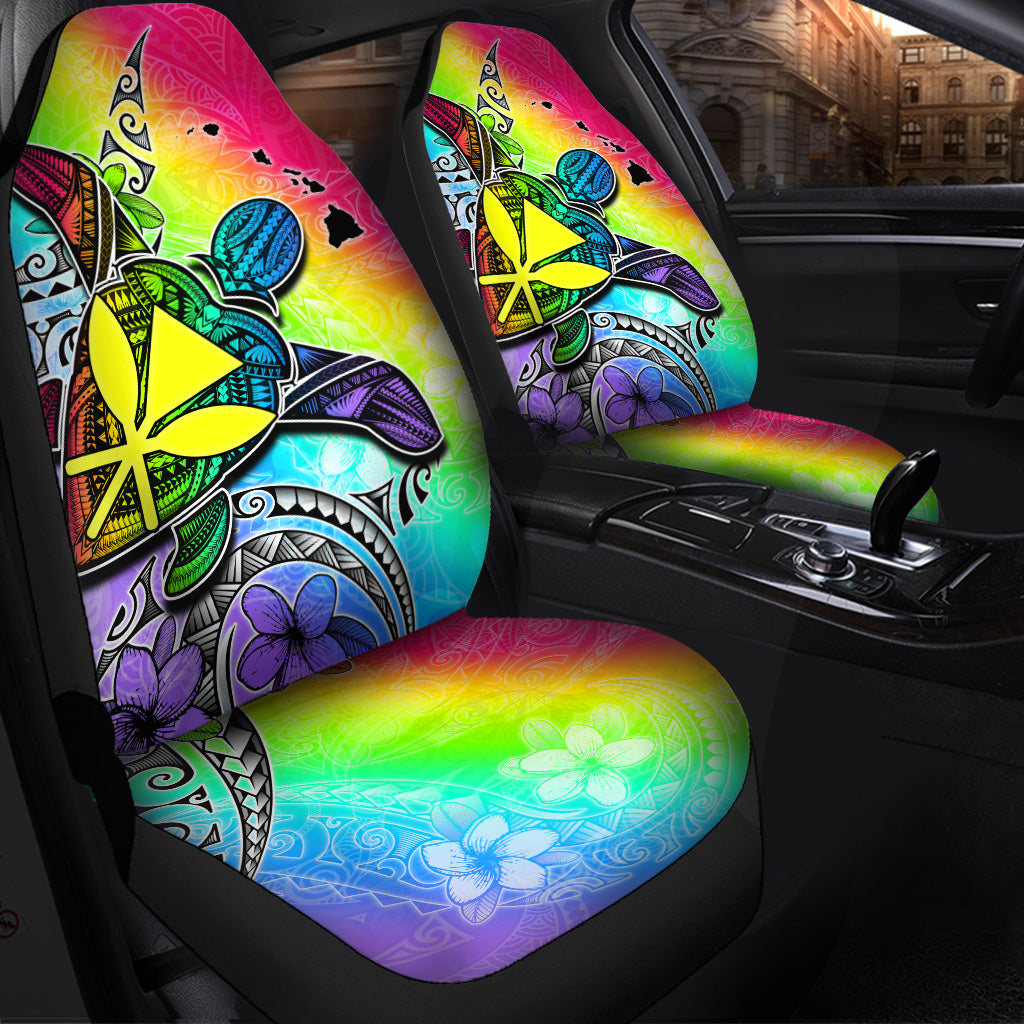 Hawaii Car Seat Covers Hawaii Map And Turtle Tribal Patterns
