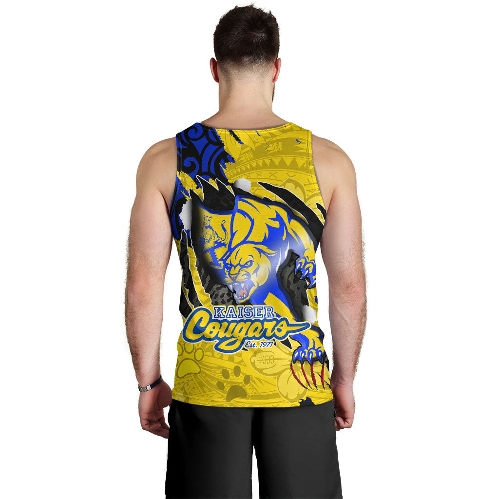Hawaii Tank Top Custom Henry J. Kaiser High School Super Cougar Arm Sleeve Polynesian Tattoo