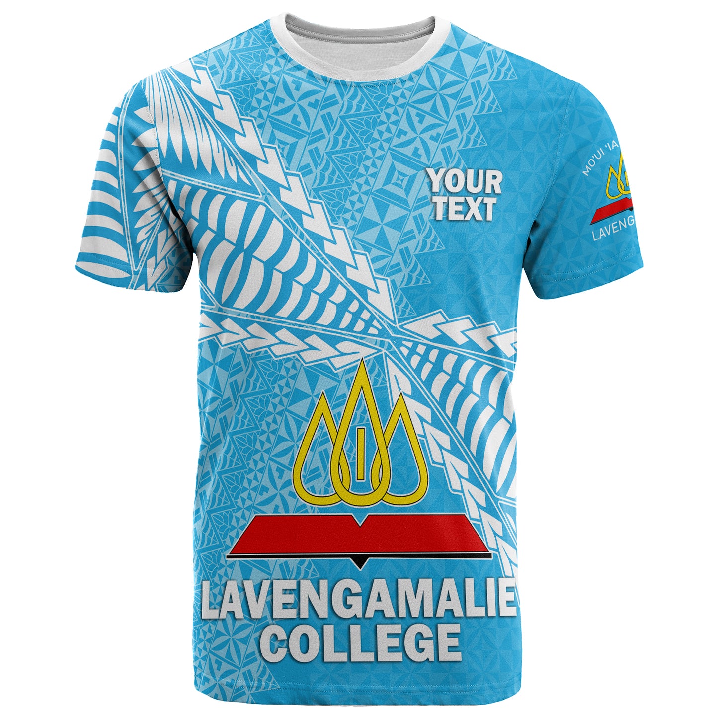 Tonga Custom Personalised T-Shirt - Lavengamalie College Tongan Pattern