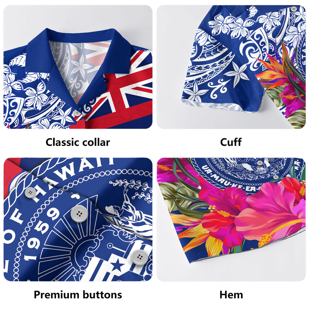 Hawaii Hawaiian Shirt Flag Tribal Tropical Style