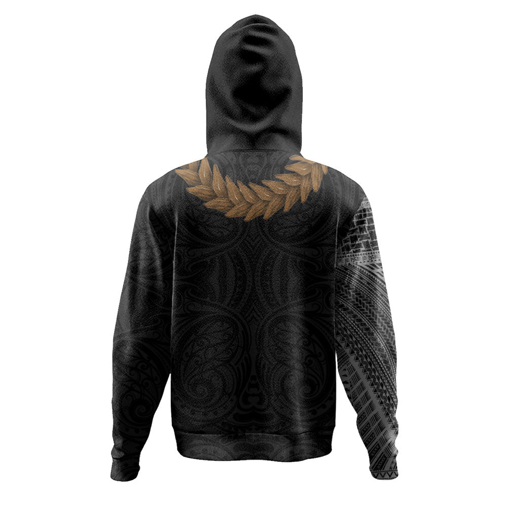 Samoa Hoodie Tattoo Roman Reigns With Ula Fala Style Brown