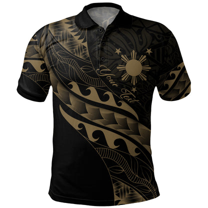 Philippines Filipinos Polo Shirt Custom Island Tribal Tattoos