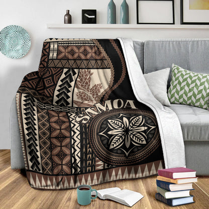 Samoa Premium Blanket Samoan Siapo Motif Classic Style