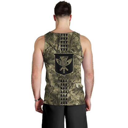 Hawaii Tank Top Woodland Kanaka Camo Style