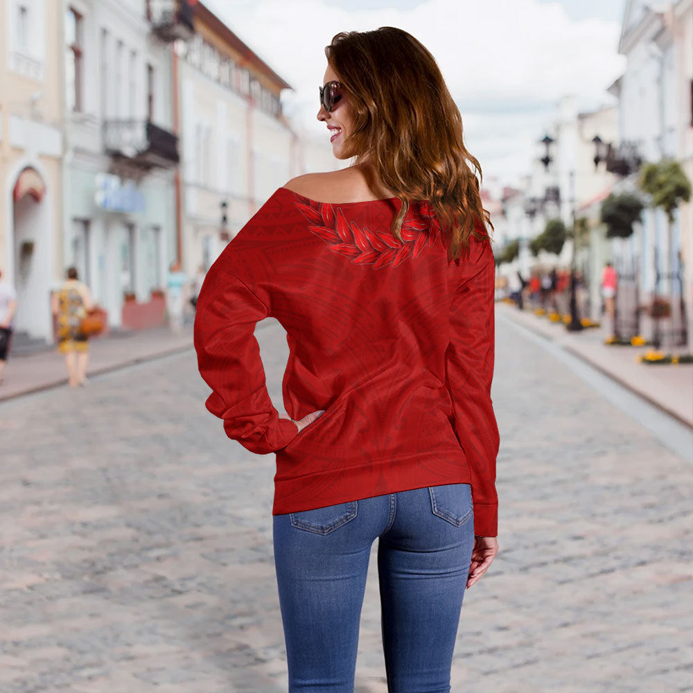 Samoa Off Shoulder Sweatshirt Ula Fala Style