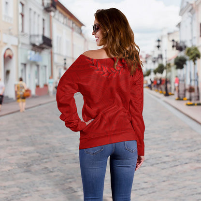 Samoa Off Shoulder Sweatshirt Ula Fala Style