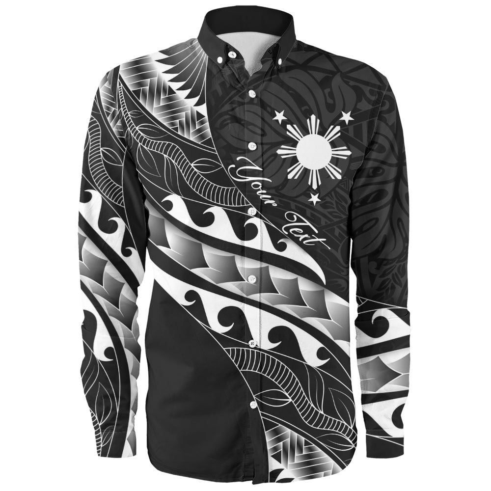 Philippines Filipinos Long Sleeve Shirt Custom Island Tribal Tattoos