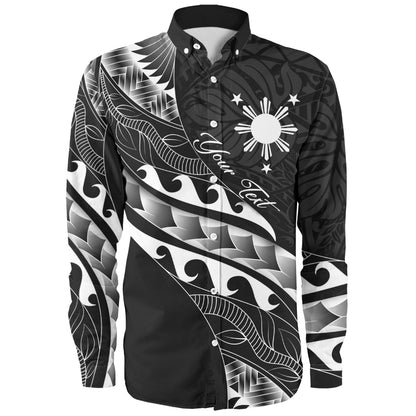 Philippines Filipinos Long Sleeve Shirt Custom Island Tribal Tattoos