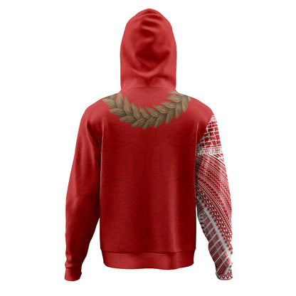 Samoa Hoodie Tattoo Roman Reigns With Ula Fala Style Brown