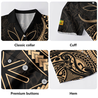 Hawaii Hawaiian Shirt Polynesian Tribal Tattoo Island Spirit Style