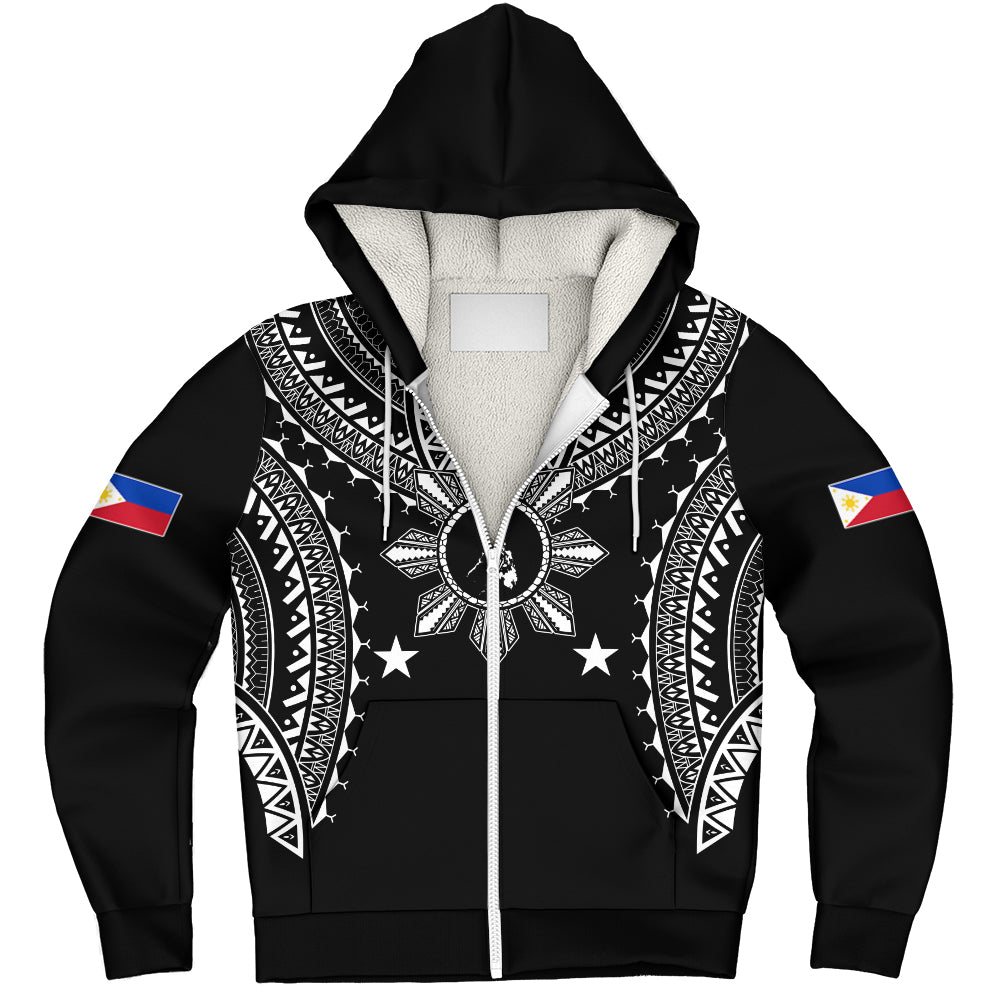 Philippines Filipinos Sherpa Hoodie Tattoo Batok Tribal Motifs Designs
