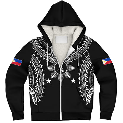 Philippines Filipinos Sherpa Hoodie Tattoo Batok Tribal Motifs Designs