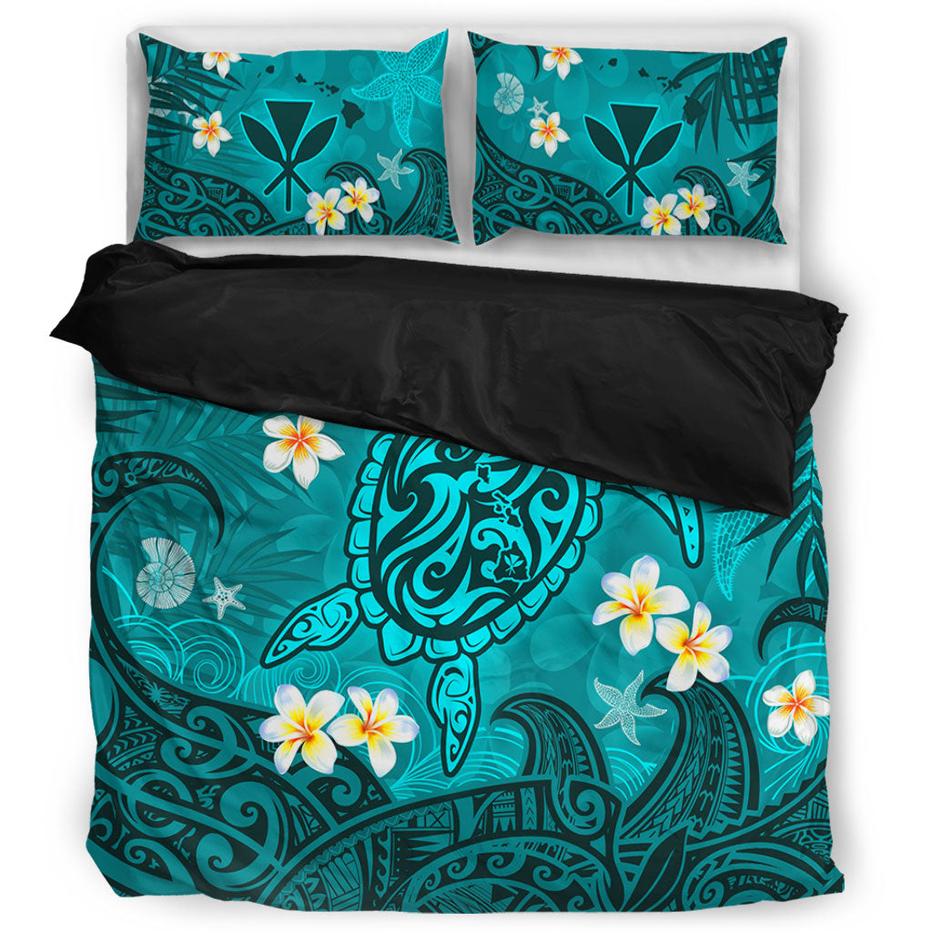 Hawaii Bedding Set Hawaiian Sea Turtle & Floral Dreams