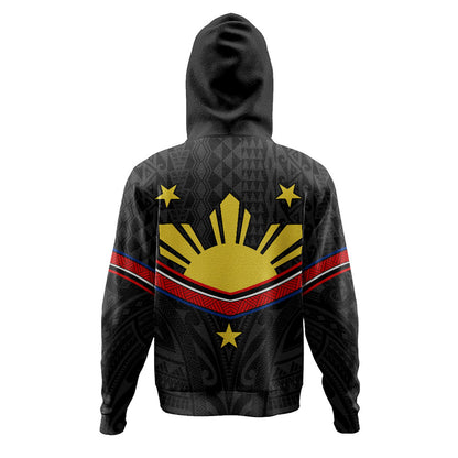 Philippines Filipinos Hoodie Polynesian Inspired Tribal Tattoo