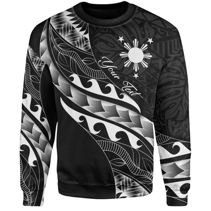Philippines Filipinos Sweatshirt Custom Island Tribal Tattoos