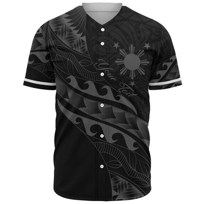Philippines Filipinos Baseball Shirt Custom Island Tribal Tattoos