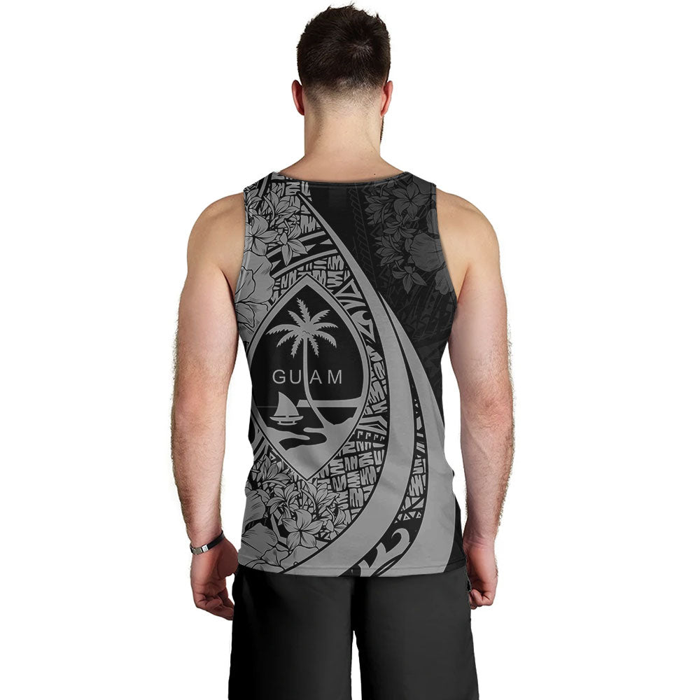 Guam Tank Top Custom Hibiscus Flower Symbols Style