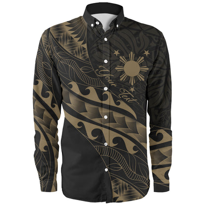 Philippines Filipinos Long Sleeve Shirt Custom Island Tribal Tattoos