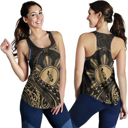 Philippines Filipinos Women Tank Filipino Polynesia Star With Tribal Design