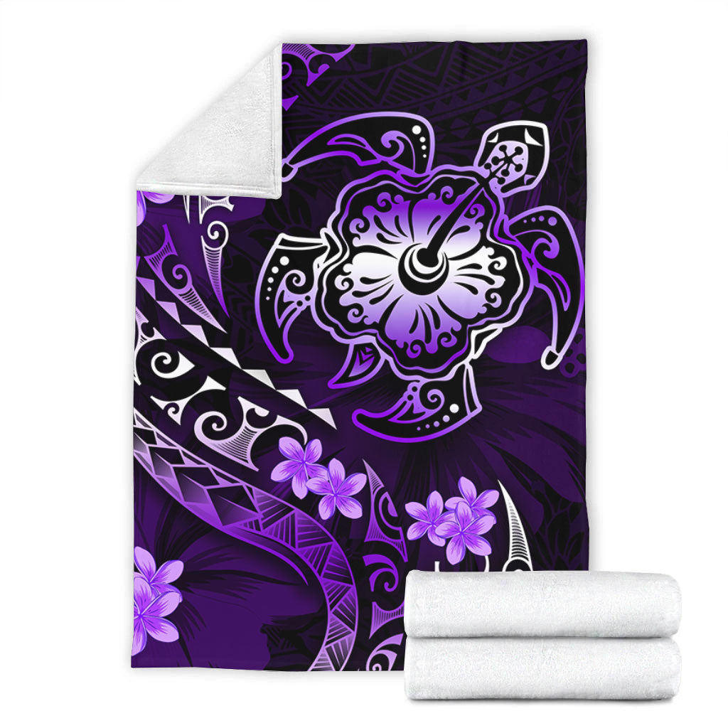 Hawaii Premium Blanket Kanaka Maoli Map With Turtle Tribal Polynesia Tattoo Luxury Design